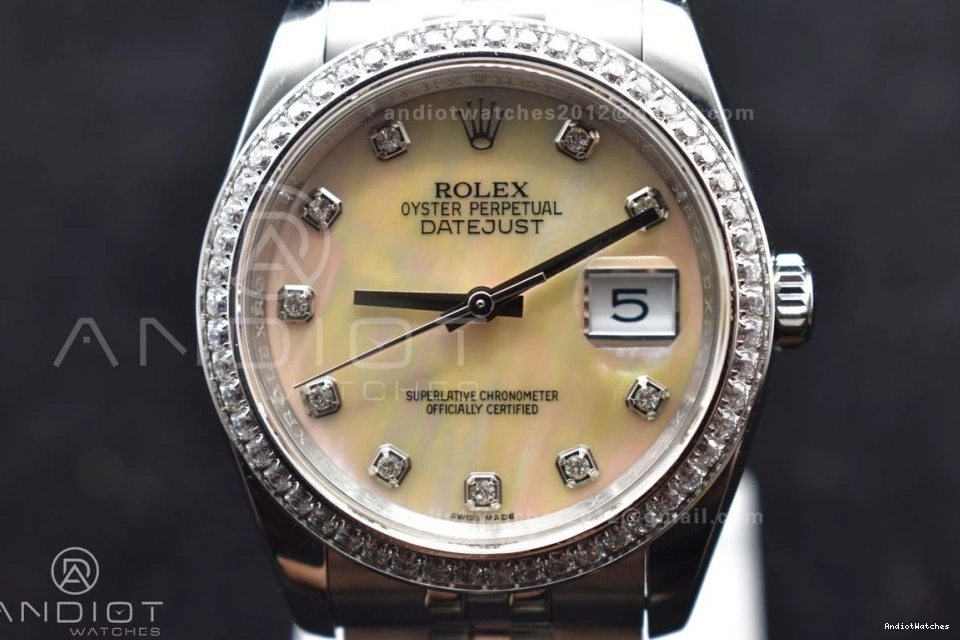 BPF SS On A Best DateJust Steel 36 316F Oyster 1:1 Dial Edition Bracelet Jubilee Chic 579 0511